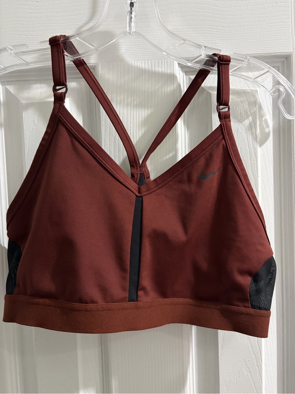 Nike Women's Maroon Strappy Sports Bra